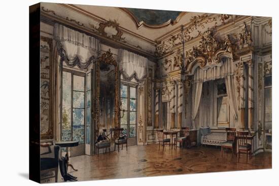 A Bedroom in the Tzar's Palace at Tsarskoe-Selo, St. Petersburg, 1870-Luigi Premazzi-Stretched Canvas