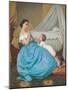 A Bedtime Prayer, 1858 (Oil on Canvas)-Auguste Toulmouche-Mounted Giclee Print