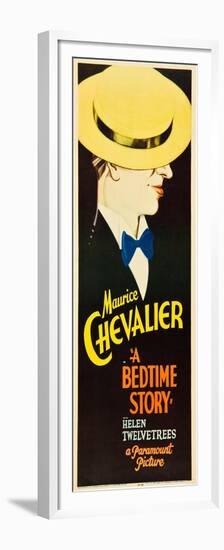 A Bedtime Story, Maurice Chevalier on U.S. insert poster, 1933-null-Framed Premium Giclee Print