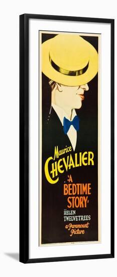 A Bedtime Story, Maurice Chevalier on U.S. insert poster, 1933-null-Framed Art Print