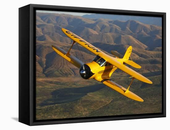 A Beechcraft D-17 Staggerwing in Flight-Stocktrek Images-Framed Stretched Canvas