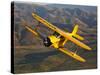 A Beechcraft D-17 Staggerwing in Flight-Stocktrek Images-Stretched Canvas