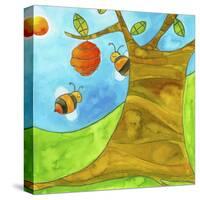 A Beehive Hanging from a Tree-null-Stretched Canvas