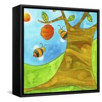 A Beehive Hanging from a Tree-null-Framed Stretched Canvas