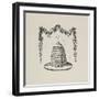 A Beehive With Floral Garland-Thomas Bewick-Framed Giclee Print