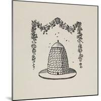 A Beehive With Floral Garland-Thomas Bewick-Mounted Giclee Print