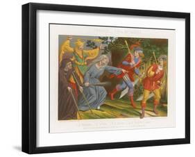 A Beggar, a Fool and a Witch Scare Off the Sergeants at Arms-null-Framed Giclee Print