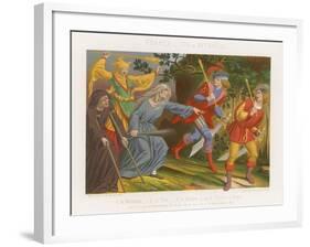 A Beggar, a Fool and a Witch Scare Off the Sergeants at Arms-null-Framed Giclee Print