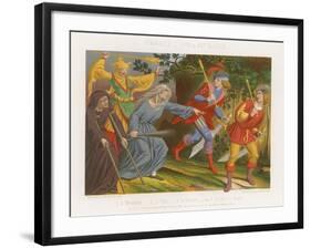 A Beggar, a Fool and a Witch Scare Off the Sergeants at Arms-null-Framed Giclee Print