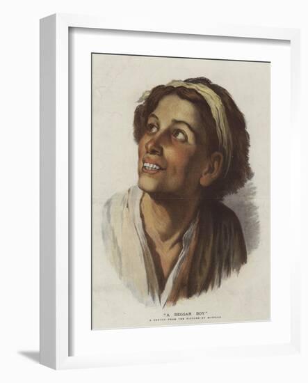 A Beggar Boy-Bartolome Esteban Murillo-Framed Giclee Print