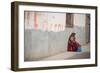 A Beggar Sits in the Street in Copacabana-Alex Saberi-Framed Photographic Print