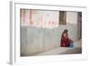 A Beggar Sits in the Street in Copacabana-Alex Saberi-Framed Photographic Print