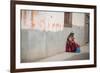 A Beggar Sits in the Street in Copacabana-Alex Saberi-Framed Photographic Print