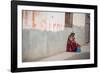 A Beggar Sits in the Street in Copacabana-Alex Saberi-Framed Photographic Print