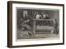 A Belgian Threshing Machine-null-Framed Giclee Print