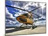 A Bell 407 Utility Helicopter On the Helipad of An Oil Rig-Stocktrek Images-Mounted Photographic Print