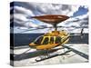 A Bell 407 Utility Helicopter On the Helipad of An Oil Rig-Stocktrek Images-Stretched Canvas