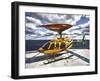 A Bell 407 Utility Helicopter On the Helipad of An Oil Rig-Stocktrek Images-Framed Photographic Print