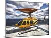 A Bell 407 Utility Helicopter On the Helipad of An Oil Rig-Stocktrek Images-Mounted Photographic Print