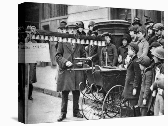 A Bell Busker, London, 1926-1927-McLeish-Stretched Canvas