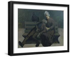 A Bench in Paris, 1960-Osmund Caine-Framed Giclee Print