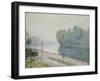 A Bend in the River Loing, 1896-Alfred Sisley-Framed Giclee Print