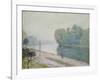 A Bend in the River Loing, 1896-Alfred Sisley-Framed Giclee Print