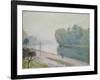 A Bend in the River Loing, 1896-Alfred Sisley-Framed Giclee Print