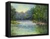 A Bend in the River-Mary Jean Weber-Framed Stretched Canvas