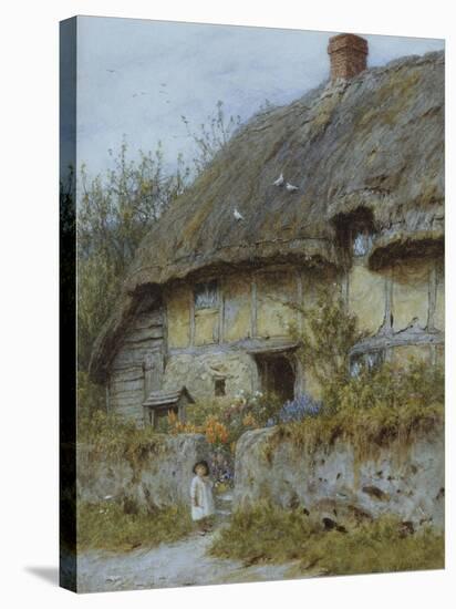 A Berkshire Cottage-Helen Allingham-Stretched Canvas