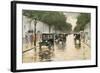 A Berlin Street in the Rain; Berliner Strasse Im Regen-Lesser Ury-Framed Giclee Print