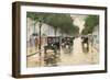 A Berlin Street in the Rain; Berliner Strasse Im Regen-Lesser Ury-Framed Premium Giclee Print