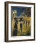 A Berlin Street Scene with Coaches; Kutschen, Berliner Strasse-Lesser Ury-Framed Giclee Print