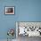 A Bhutanese Man Straightens a Prayer Flag at a Buddhist Shrine-null-Framed Photographic Print displayed on a wall