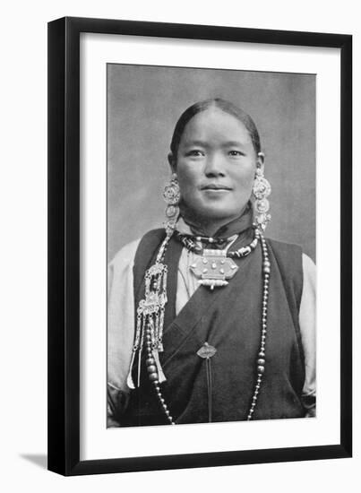 A Bhutia Woman, C1910-null-Framed Giclee Print