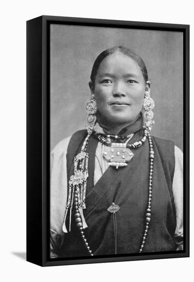 A Bhutia Woman, C1910-null-Framed Stretched Canvas