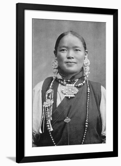 A Bhutia Woman, C1910-null-Framed Giclee Print