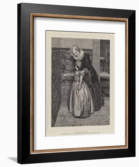 A Bible Lesson-Sir Lawrence Alma-Tadema-Framed Giclee Print