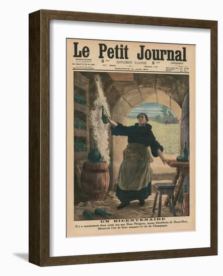 A Bicentenary, Two Hundred Years Ago Precisely, Dom Perignon, a Benedictine Monk of Hautvillers,…-French School-Framed Giclee Print