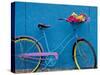 A Bicycle Against a Wall-null-Stretched Canvas