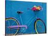 A Bicycle Against a Wall-null-Stretched Canvas