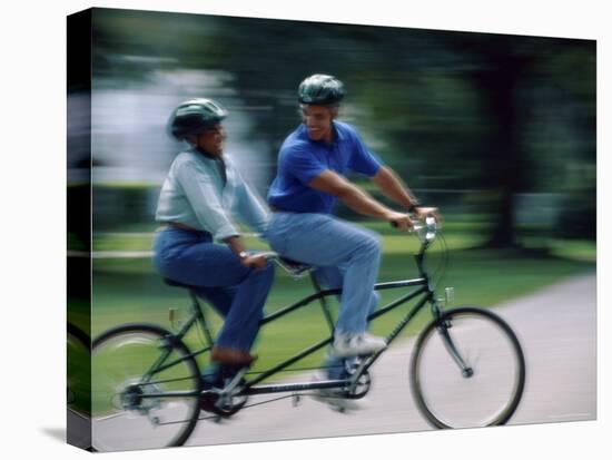 A Bicycle Built for Two-null-Stretched Canvas