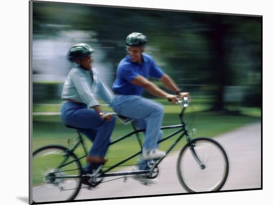 A Bicycle Built for Two-null-Mounted Photographic Print