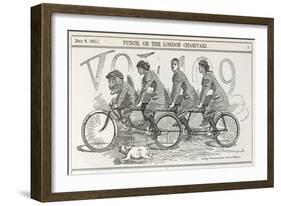 A Bicycle Made for Four-null-Framed Art Print