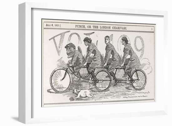 A Bicycle Made for Four-null-Framed Art Print