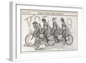 A Bicycle Made for Four-null-Framed Art Print