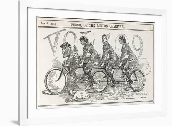 A Bicycle Made for Four-null-Framed Premium Giclee Print