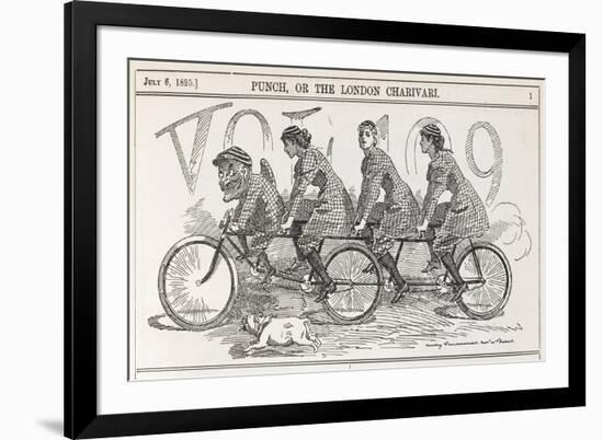 A Bicycle Made for Four-null-Framed Premium Giclee Print