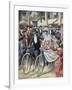 A Bicycle Wedding, 1909-null-Framed Giclee Print