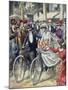 A Bicycle Wedding, 1909-null-Mounted Giclee Print